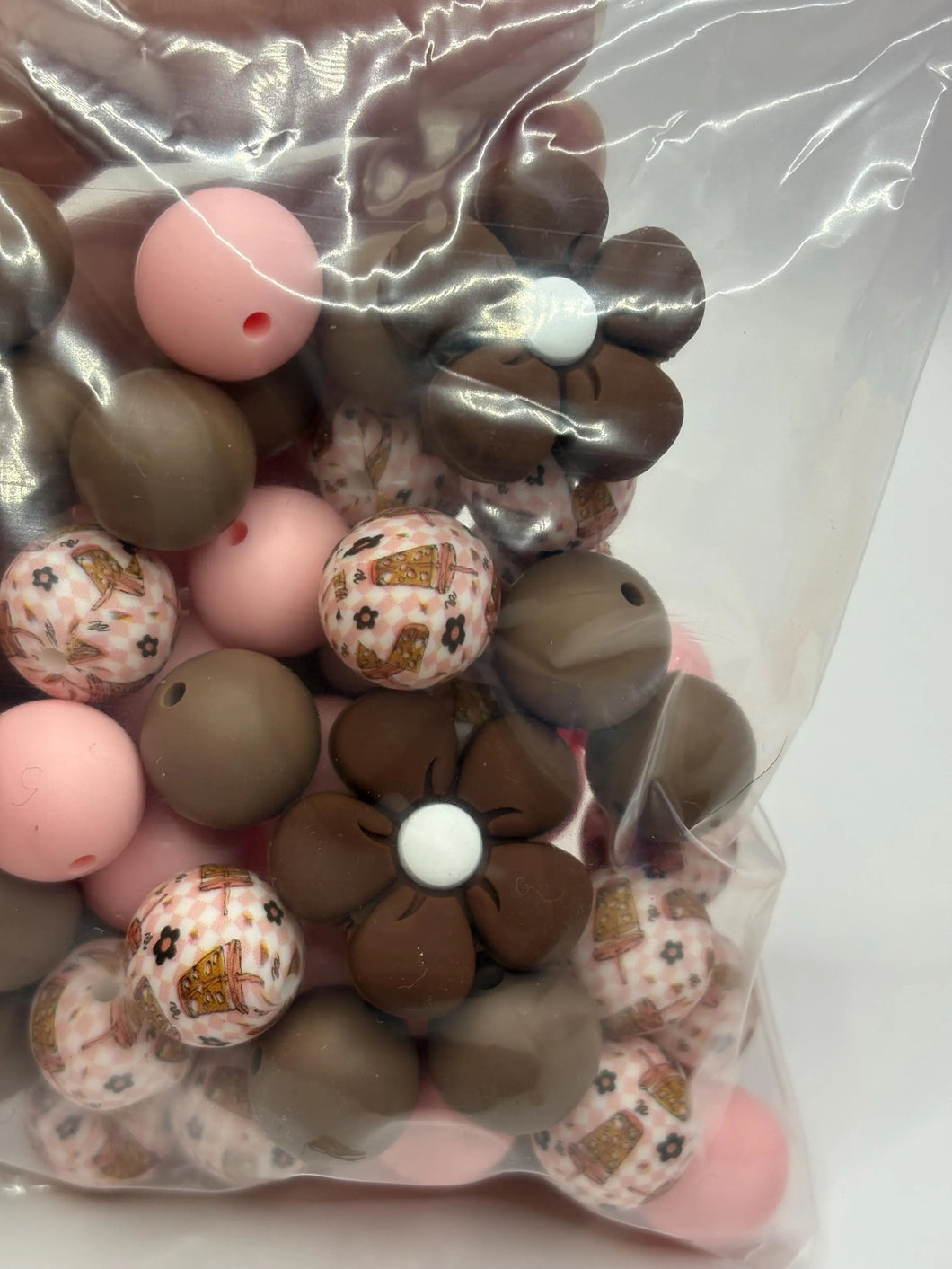 Pink Macchiato Bead Mix