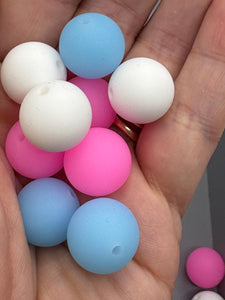 Glow  Silicone Beads - 15mm