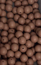 Coffee Brown Silicone Beads