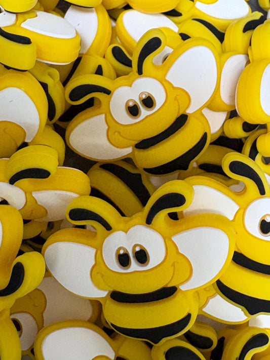 Bumble Bee Silicone Focal Bead