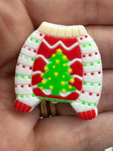 Load image into Gallery viewer, Ugly Christmas Sweater Silicone Focal Bead
