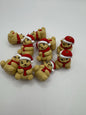 Santa Bear 3D Silicone Focal Bead