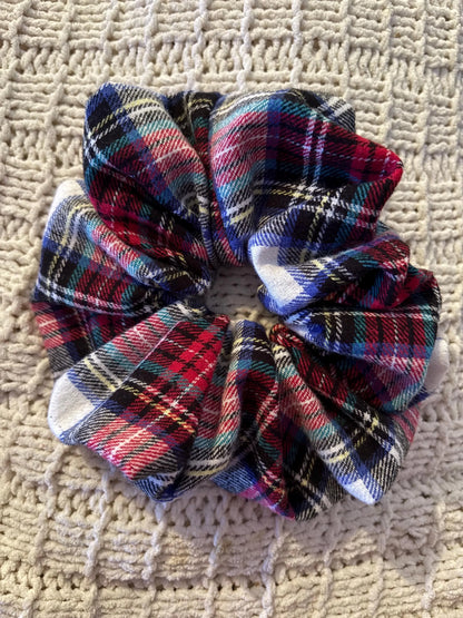 Flannel Scrunchie | Handmade Oversized Hair Tie