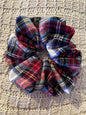 Flannel Scrunchie | Handmade Oversized Hair Tie