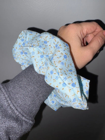 Blue Meadow Scrunchie