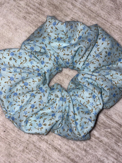 Blue Meadow Scrunchie