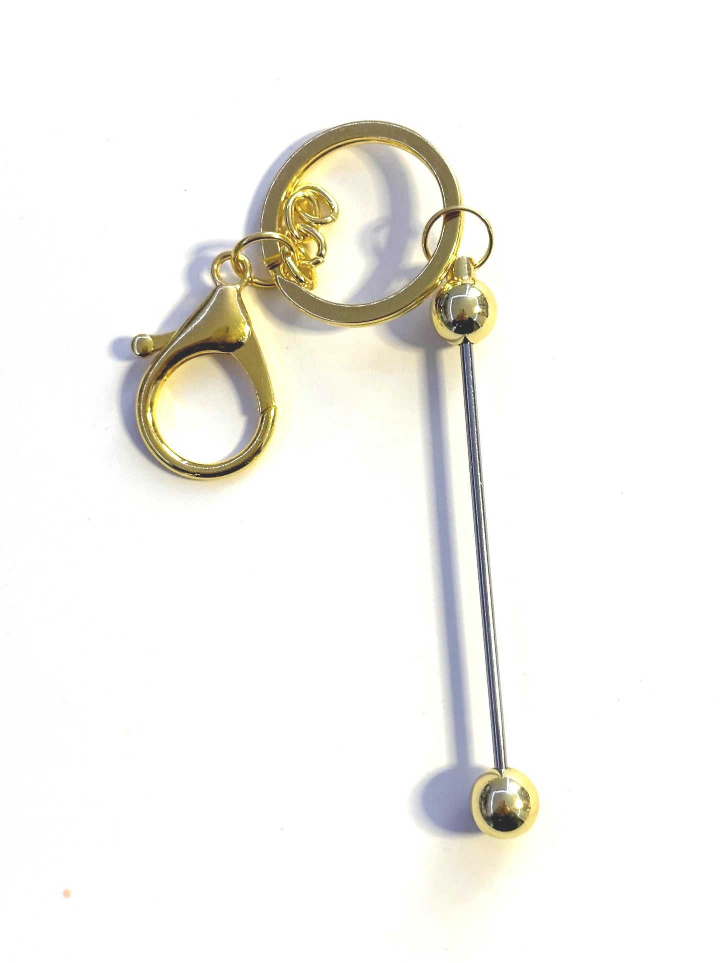 Beadable Bar Keychain
