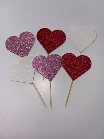 Heart Cupcake Toppers