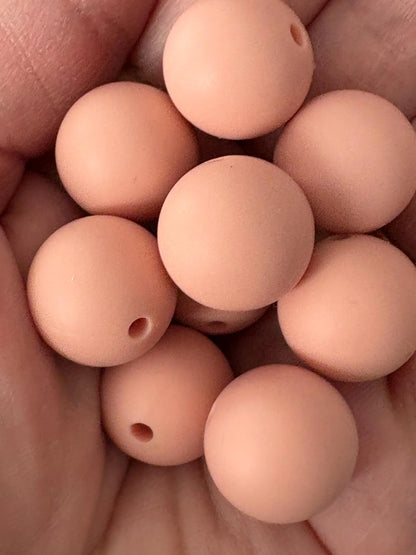 Dusty Rose Silicone Beads