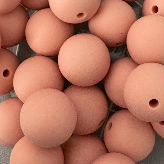 Dusty Rose Silicone Beads