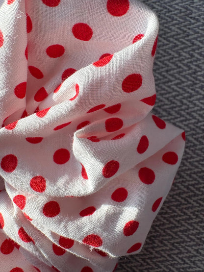 Classic Red Dot Scrunchie