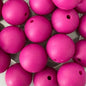 Magenta Silicone Beads