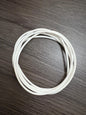 Women’s Silicone Jelly Bracelet - Stackable - set of 6 - size 8”  White