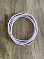 Women’s Silicone Jelly Bracelet - Stackable - set of 6 - size 8”  Lavender