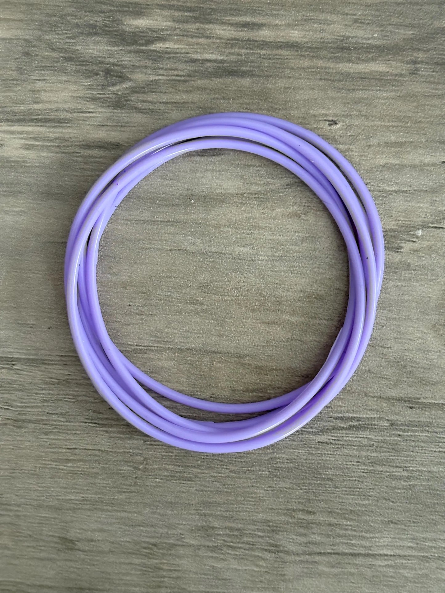 Women’s  Silicone Jelly  Bracelet - Lavender 7"
