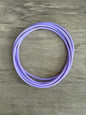 Women’s  Silicone Jelly  Bracelet - Lavender 7"