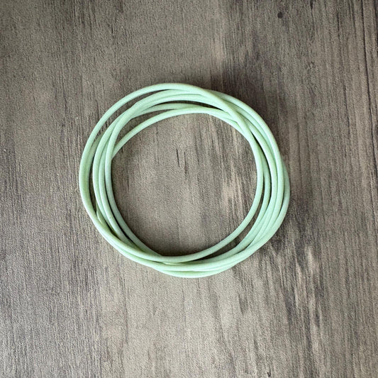 Women’s  Silicone Jelly Bracelets Sage 7"