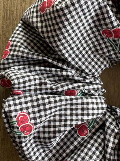 Cherry Gingham XL Scrunchie