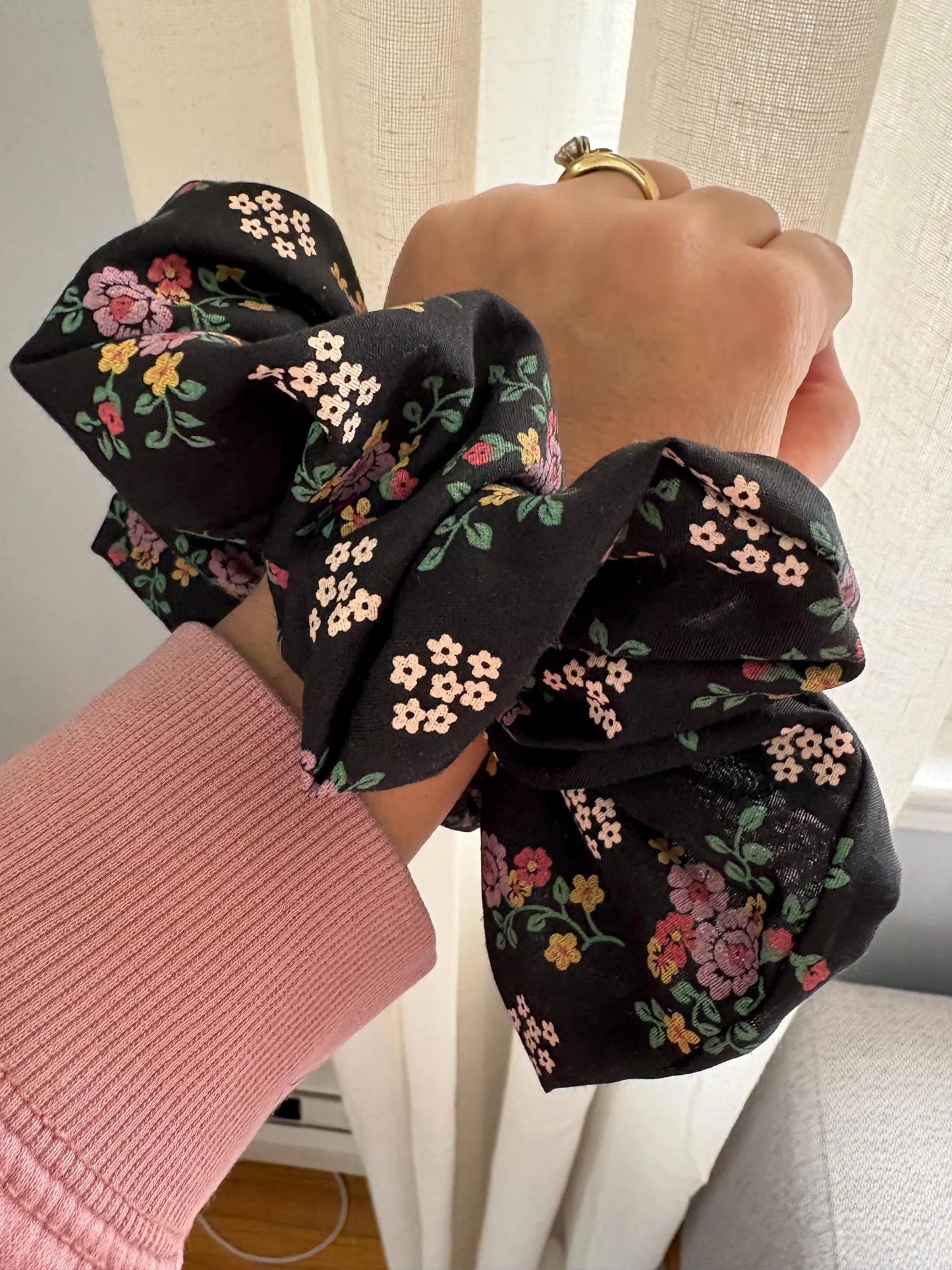 XL Secret Garden Floral Scrunchie