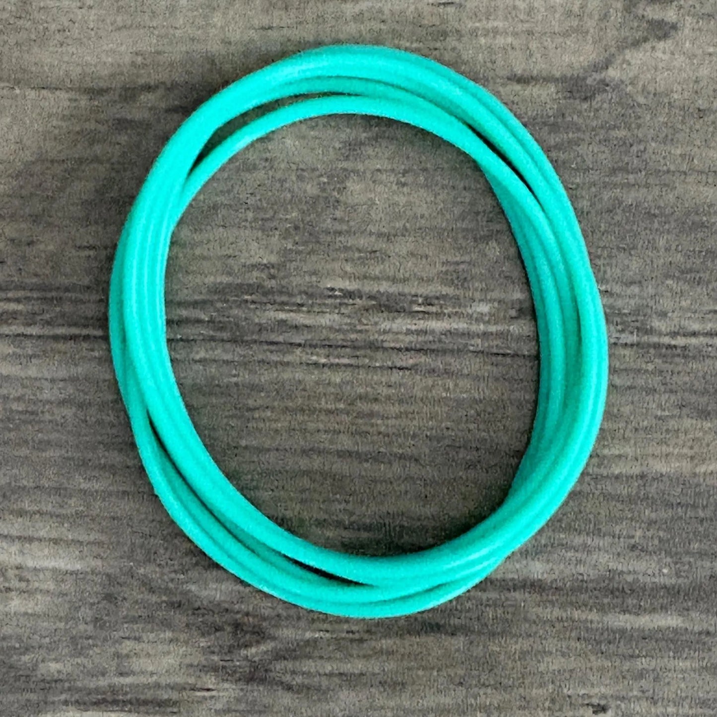 Women’s  Silicone Jelly Bracelets Turquoise 7"