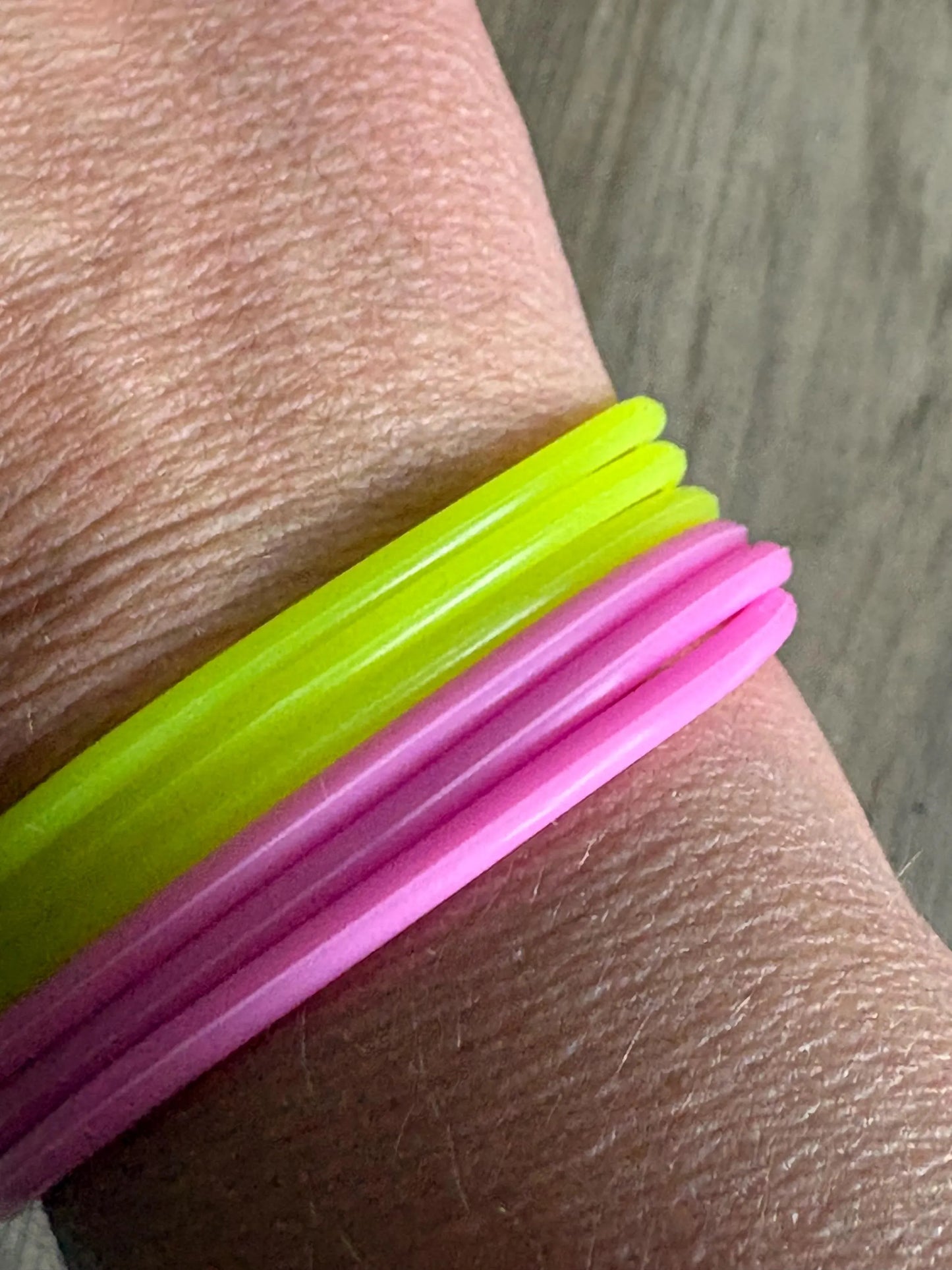 Silicone Jelly  Bracelet -Pink Lemonade Stack