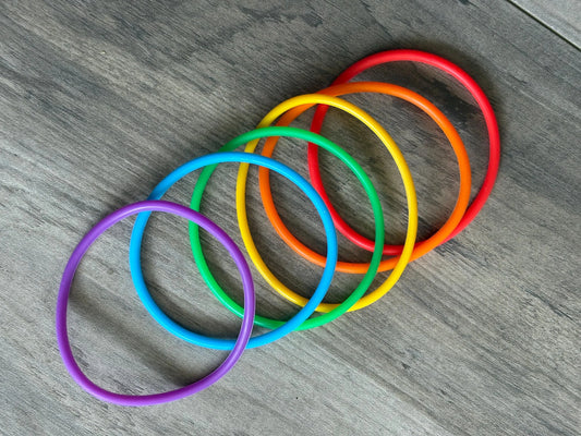 Silicone Jelly  Bracelet Rainbow Stack