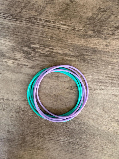 Women’s  Silicone Jelly Bracelets Mermaid Magic Stack