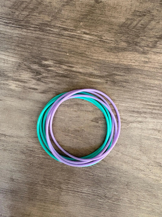 Women’s  Silicone Jelly Bracelets Mermaid Magic Stack