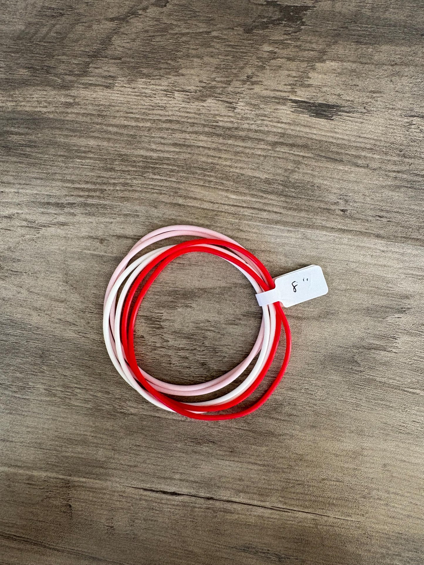 Women’s Silicone Jelly Bracelet - Strawberry Shortcake Stack