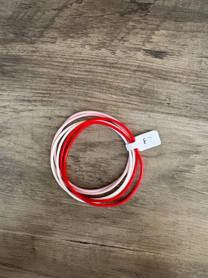 Women’s Silicone Jelly Bracelet - Strawberry Shortcake Stack