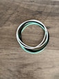 Women’s Silicone Jelly Bracelet - Mint Condition Stack
