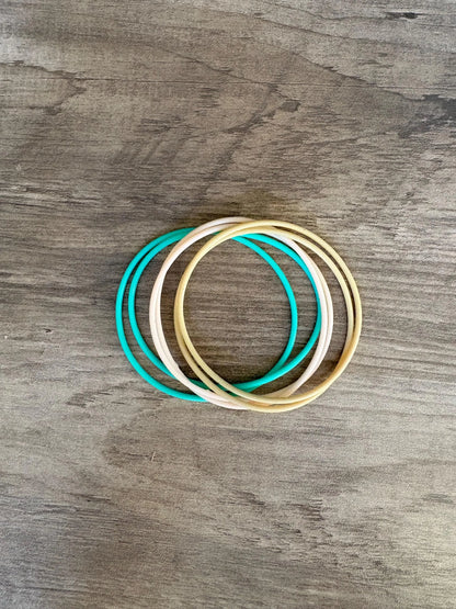 Women’s  Silicone Jelly Bracelets Island Vibes Stack