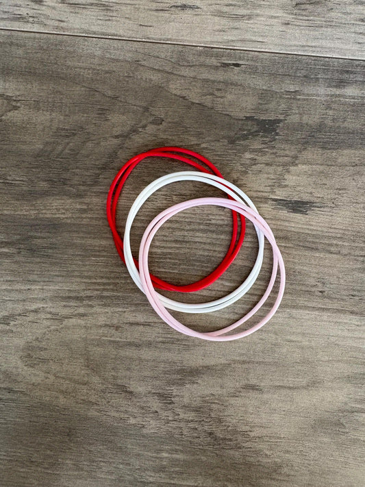 Women’s Silicone Jelly Bracelet - Strawberry Shortcake Stack