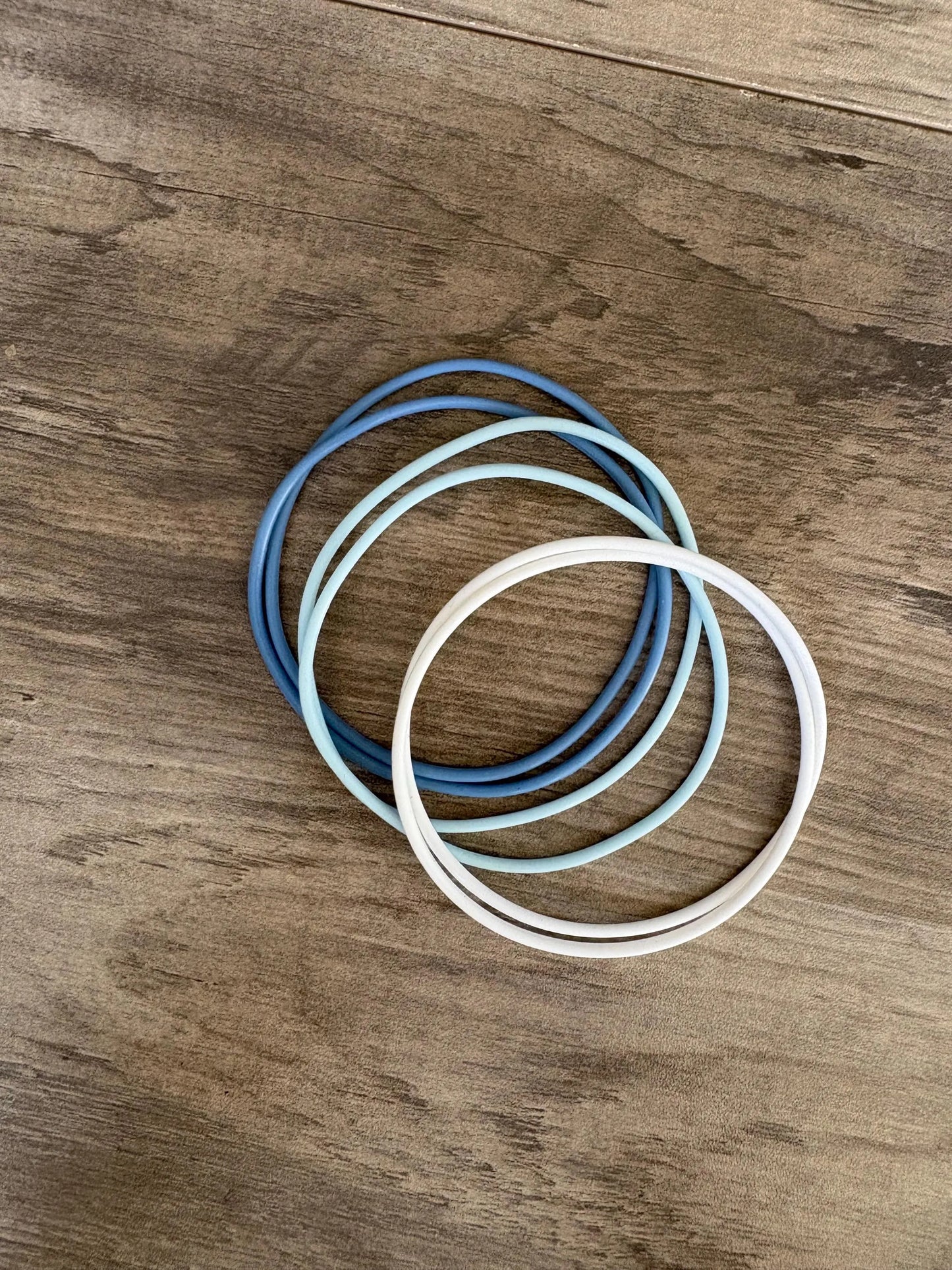 Women’s Silicone Jelly Bracelet -  Cloud Nine Stack