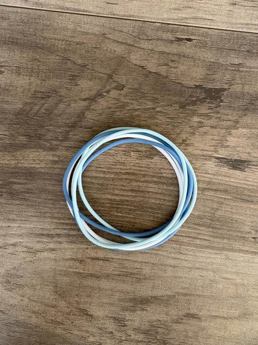 Women’s Silicone Jelly Bracelet -  Cloud Nine Stack