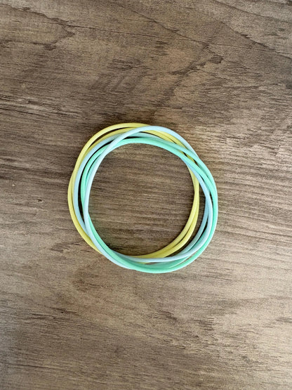 Women’s Silicone Jelly Bracelet -  Pool Party Stack