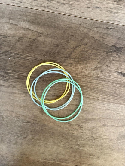 Women’s Silicone Jelly Bracelet -  Pool Party Stack