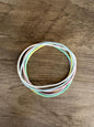 Women’s Silicone Jelly Bracelet - Pastel Paradise Stack