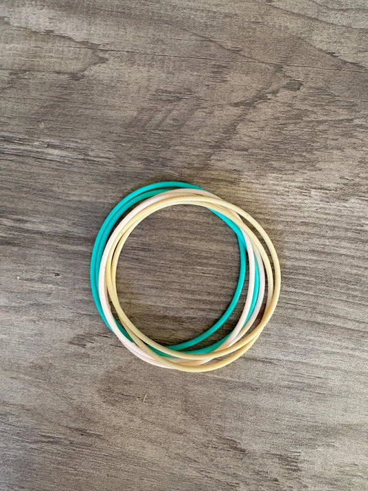 Women’s  Silicone Jelly Bracelets Island Vibes Stack